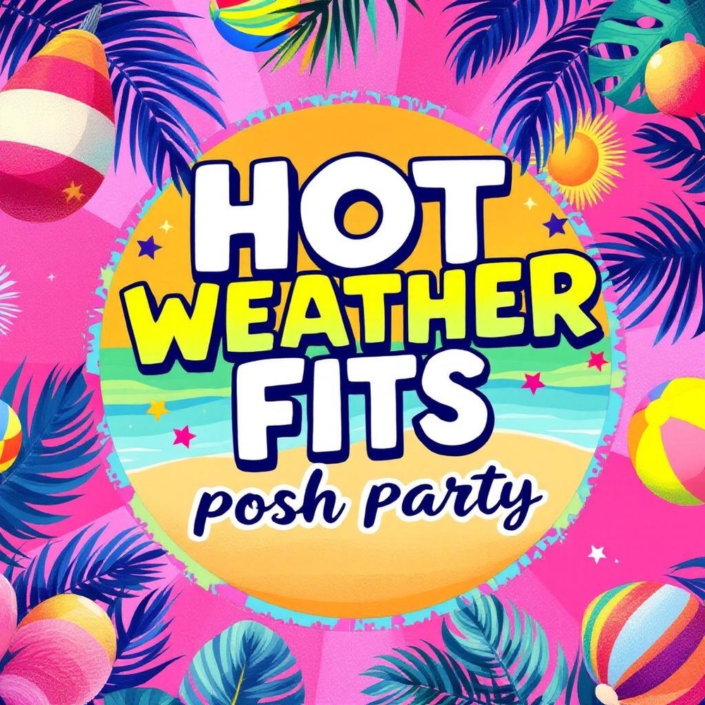 Cohosting HOT WEATHER FITS Posh Party - 7/23 @ 9:00 CST. Sign up for a host pick